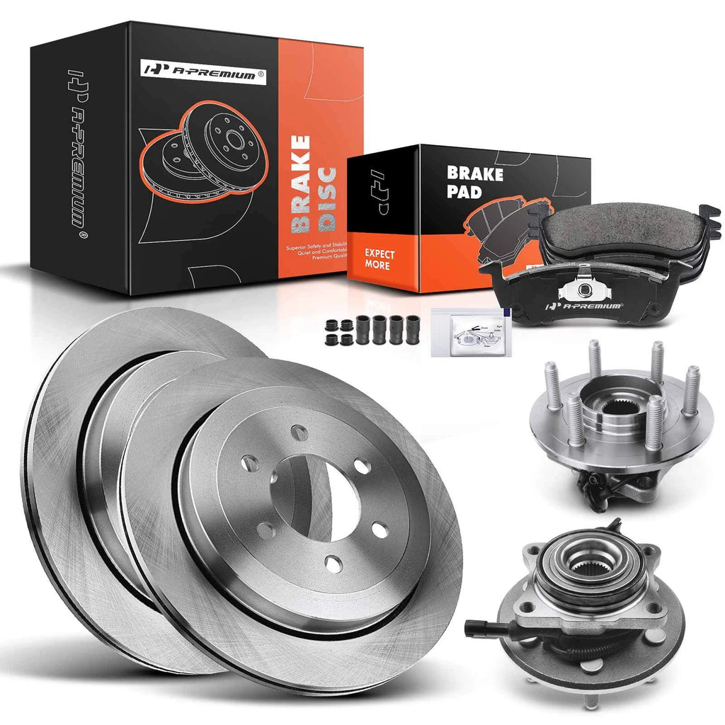 Rear Disc Brake Rotor & Pad Set for Ford Navigator Expedition (2003–2014)