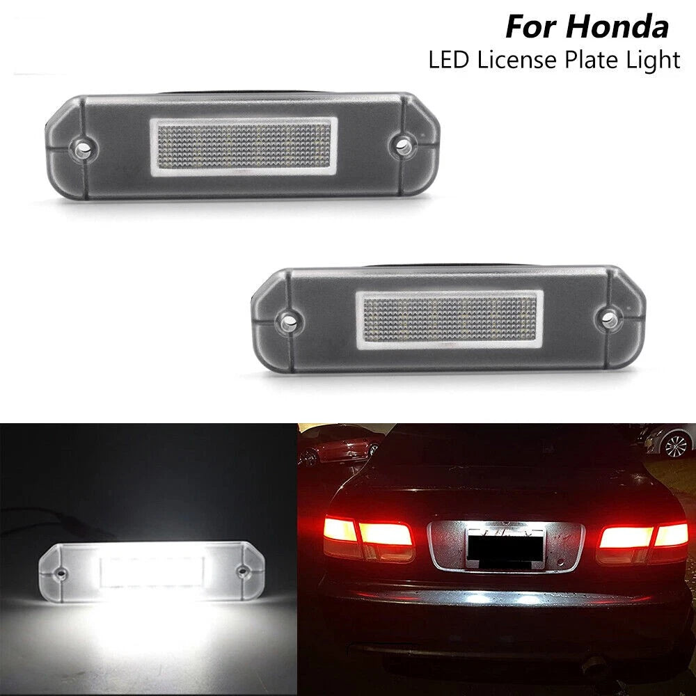 White LED License Plate Light for Honda Civic 2 Door Coupe (1992–2000) 34100S04A01