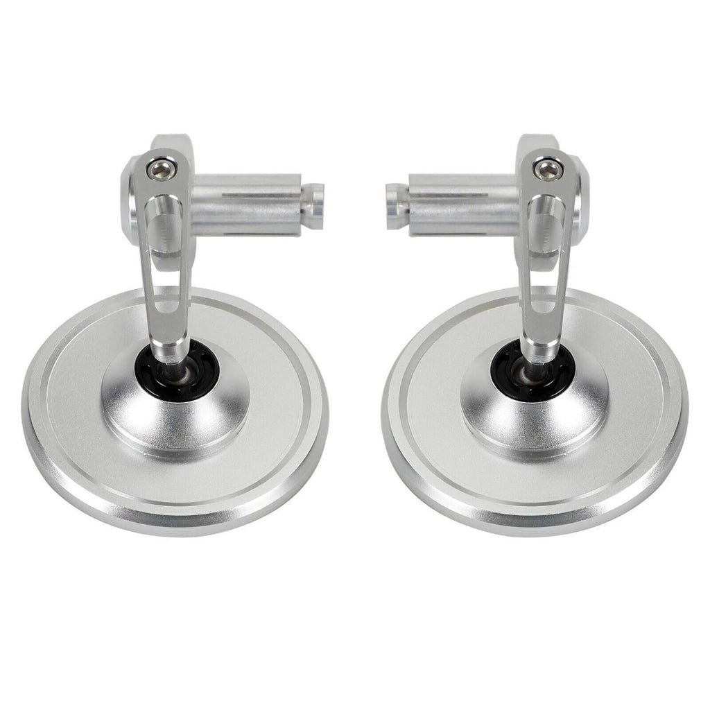 Pair Rear View Round Bar End Mirrors for Universal 7/8"-1" Handlebar