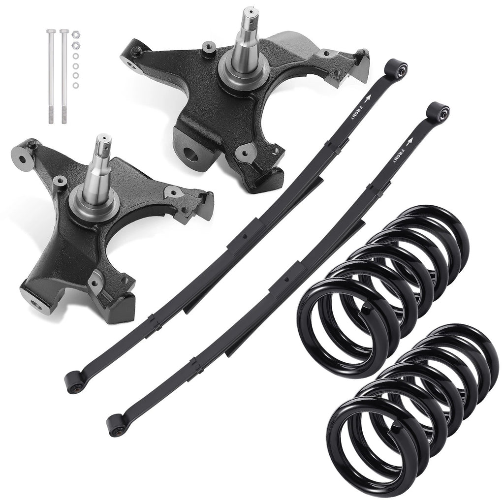4" Drop Suspension Lowering Kit for Silverado Sierra 1500 (1988–1998) 2WD