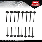 16x Intake Engine Valves for Chevrolet Ecotec 2.0L 2.2L 2.4L (2003â2010)