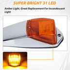 Set of 5 LED Top Roof Cab Marker Lights for Peterbilt