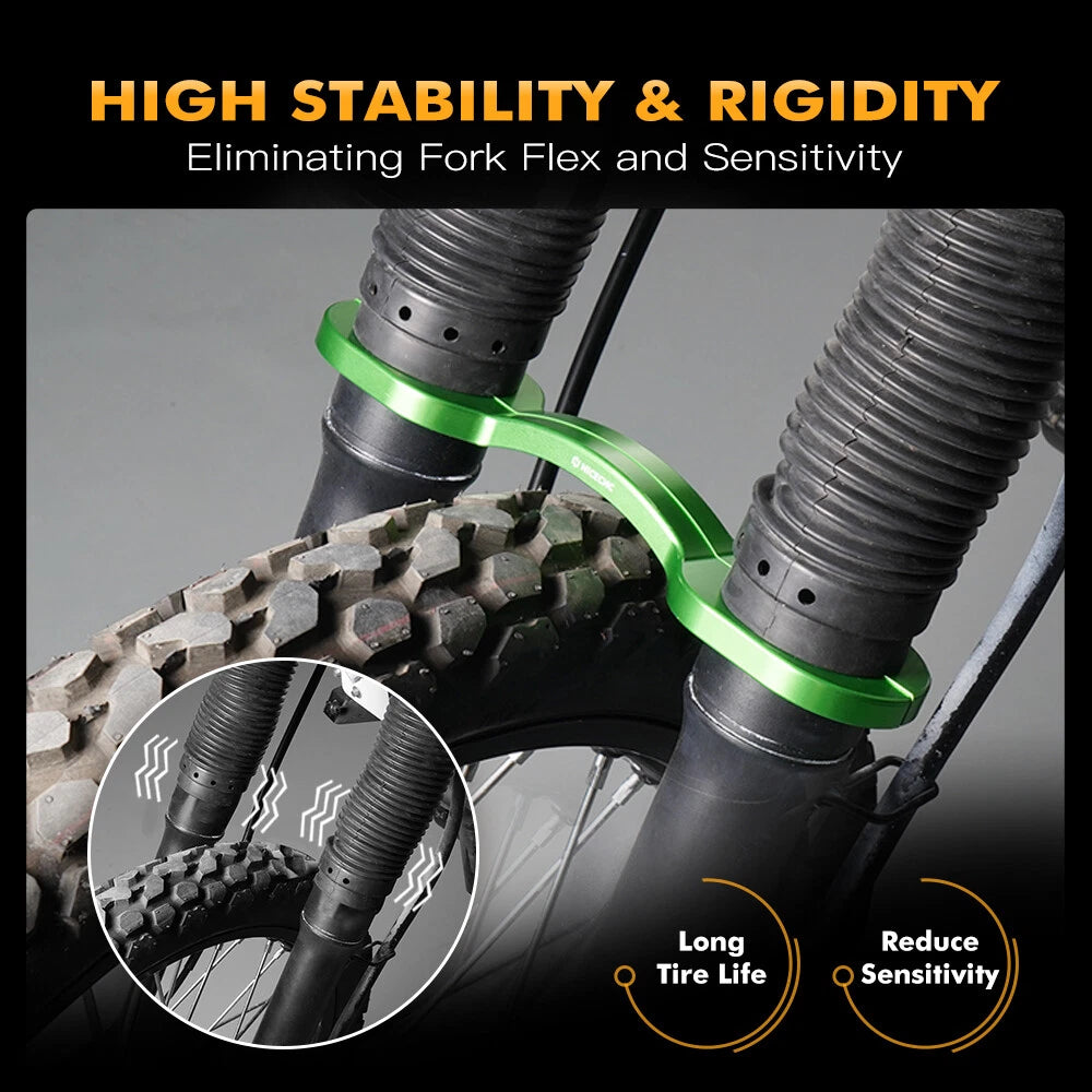 Anodized Front Fork Brace Stabilizer for Kawasaki KLR650 (2008–2024)