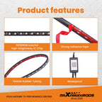 Set of 6 RGB Underglow LED Strip Lights for Car