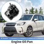 1 Pc Engine Oil Pan No. 11109AA093 for Subaru Forester (1999–2005) Iron Black