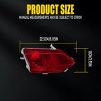 Set of 2 Rear Bumper Reflector Lights for Toyota RAV4 (2013–2015)