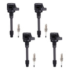 Set of 4 Ignition Coils and Spark Plugs for Honda Fit (2015–2019)