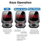 Wireless FM Transmitter USB Charger for Car MP3 Player Calls Hands-Free