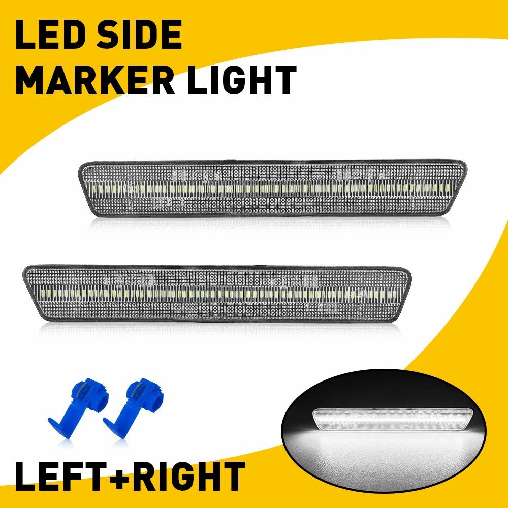 LED Side Marker Light for Ford Mustang (1999–2004) Clear Lens White