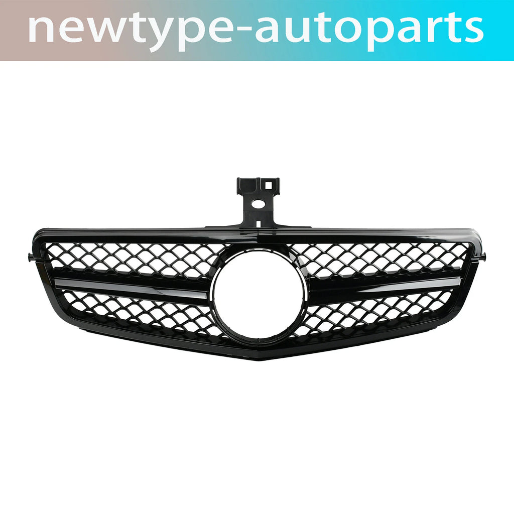 AMG Style Gloss Black Front Grille for Benz W204 C250 200 300 350 (2008–2013)