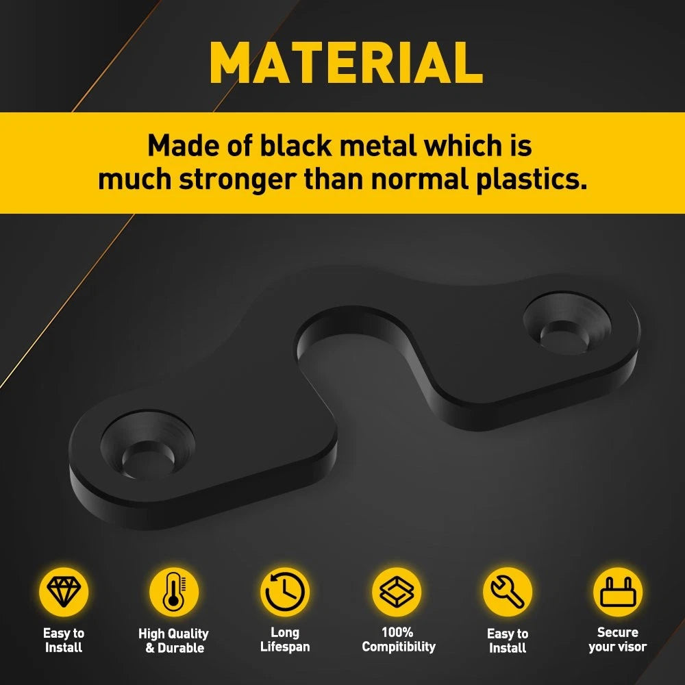 2X Upgraded Metal Sun Visor Clips for Jeep Wrangler JK JL JT (2018–2022)