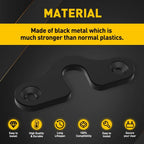 2X Upgraded Metal Sun Visor Clips for Jeep Wrangler JK JL JT (2018–2022)