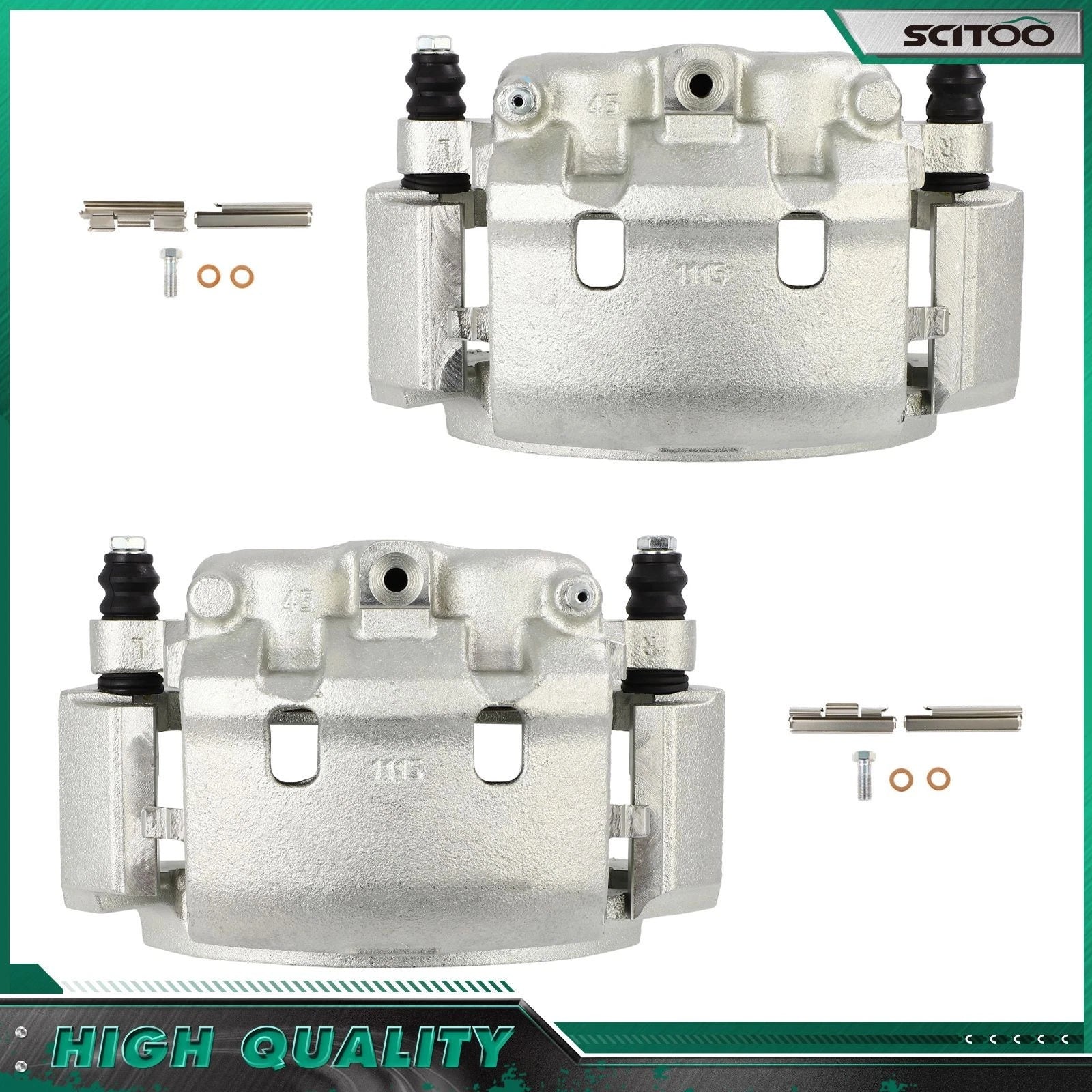 Rear Brake Calipers w/ Bracket for Ford E-350 Super Duty (1999–2007)
