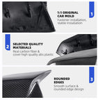 2X Carbon Fiber Side Mirror Cover Caps for BMW F20 F21 F30 F32 F36 X1 M2