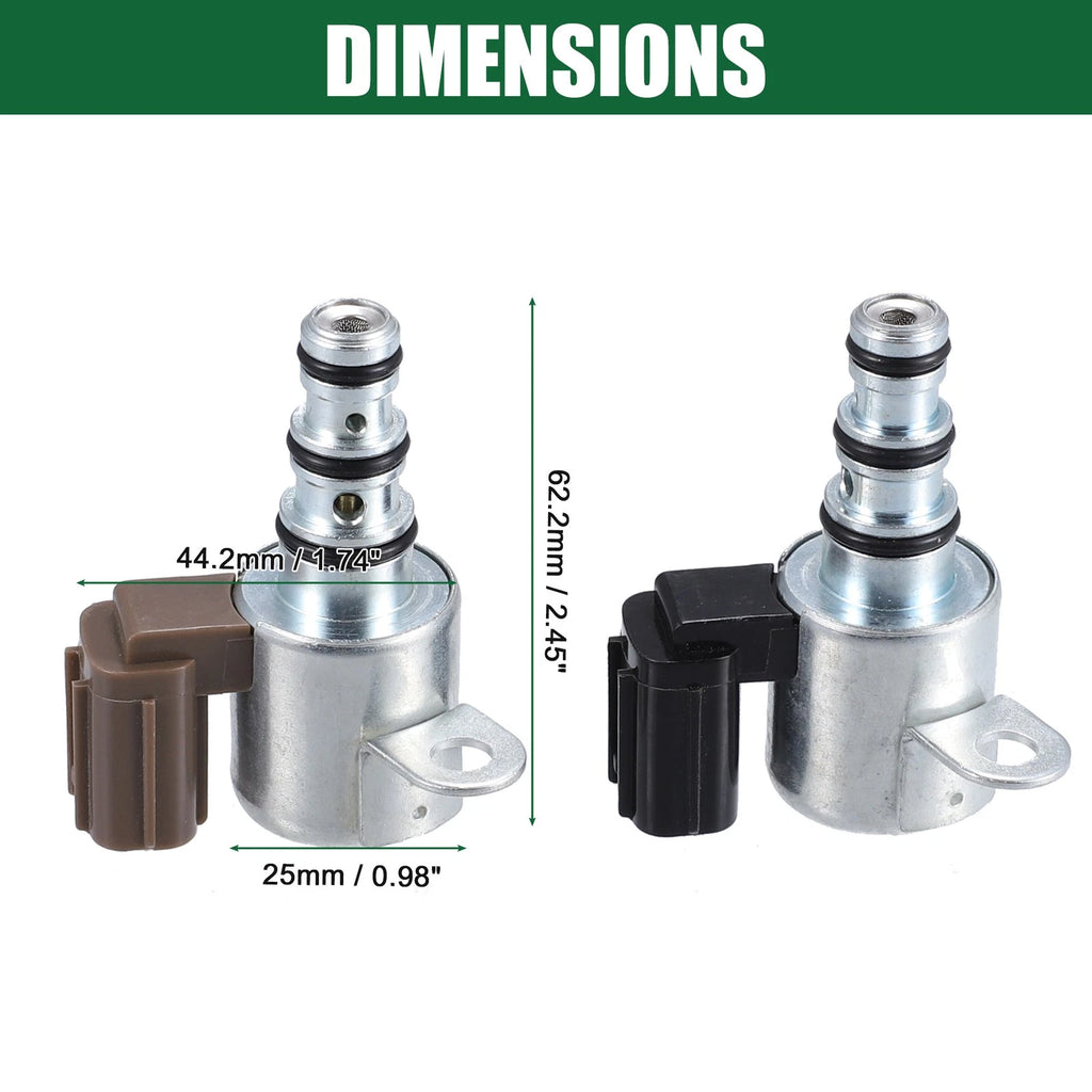 Set of 2 Transmission Shift Control Solenoids for Honda (Metal 28400-P6H-013)