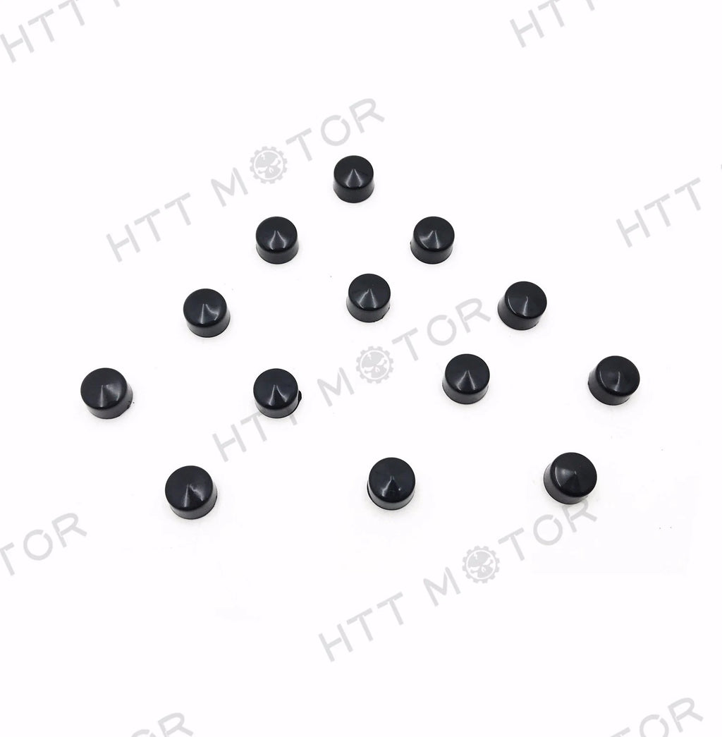 13 Piece Black Cap Dress Kit for Harley Softail & Dyna (2007–2015)