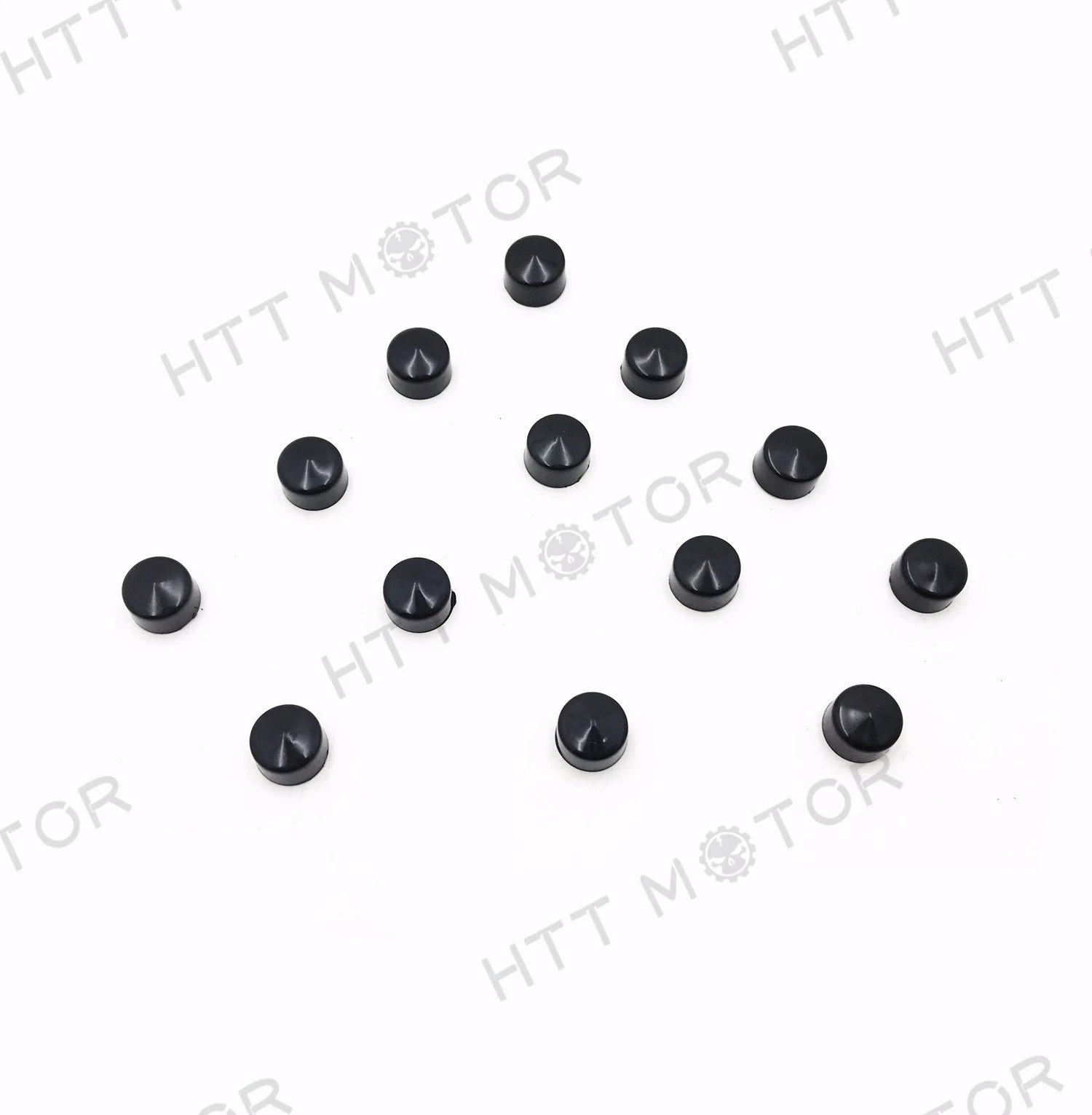 13 Piece Black Cap Dress Kit for Harley Softail & Dyna (2007–2015)