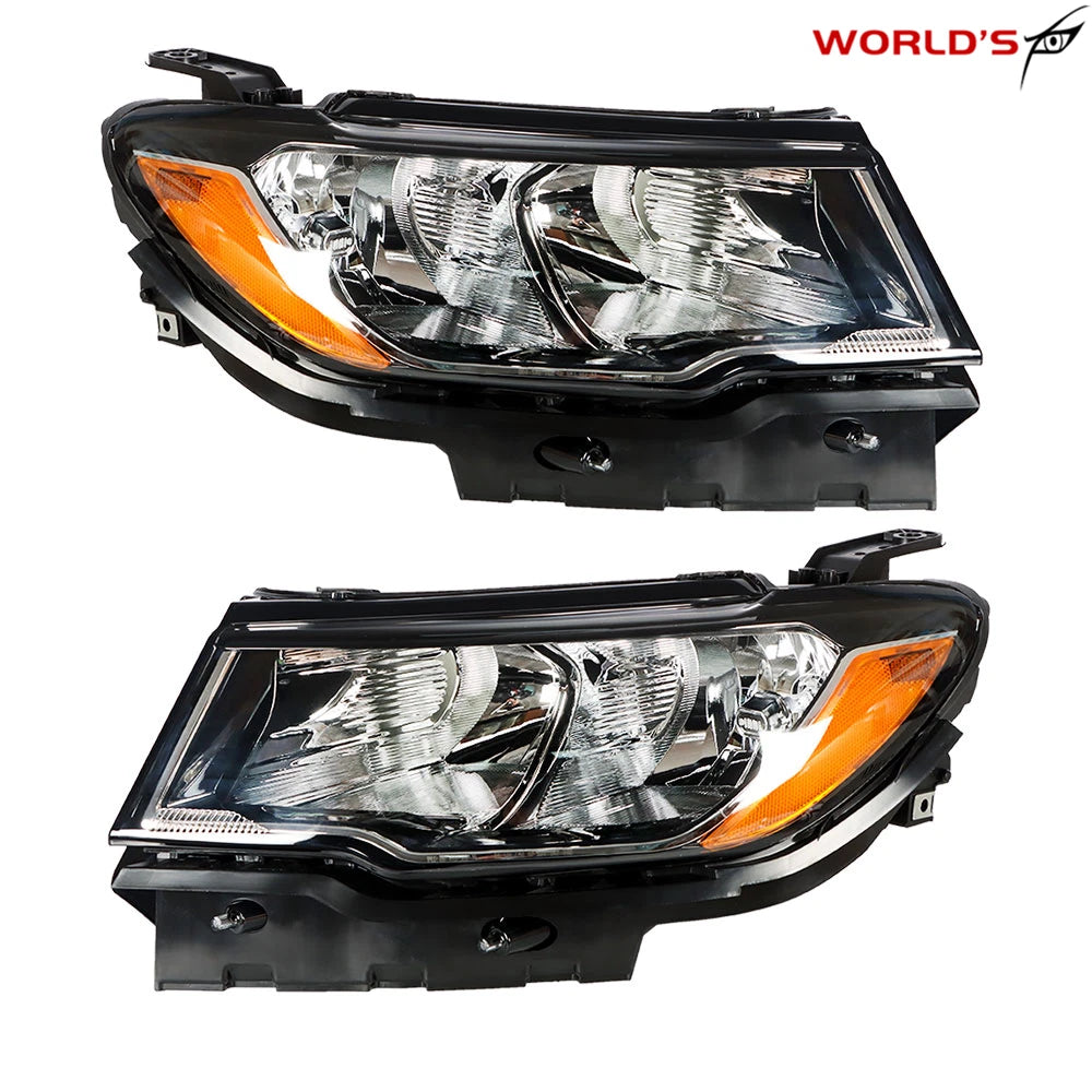 Headlights for Jeep Compass (2017–2020) Halogen Driver & Passenger Side