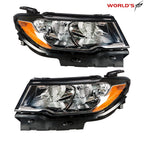 Headlights for Jeep Compass (2017–2020) Halogen Driver & Passenger Side