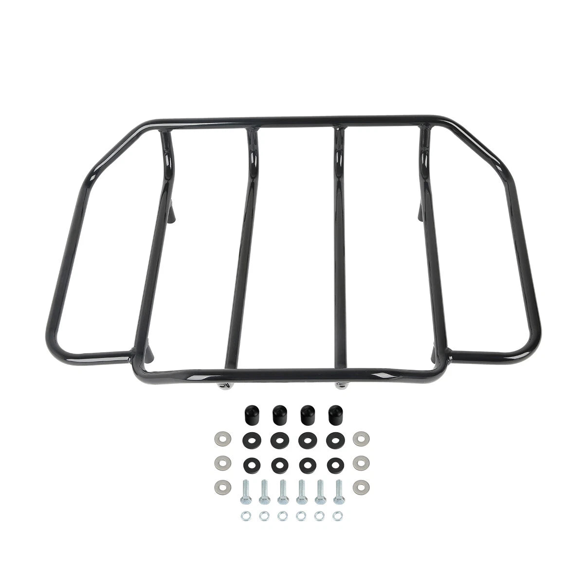 Black Luggage Top Rack for Harley Touring FLHR FLHX FLHT FLHTCU (2009–2023)