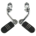 1.25" Angled Highway Engine Guard Foot Pegs for Harley Touring (Fits 2014-2023)