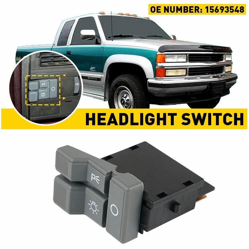 Headlight Light Switch for Chevrolet GMC C1500 C2500 C3500 (1990–1994)