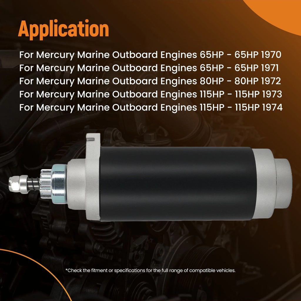 Starter Motor for Mercury/Mariner 115ELPT 150ELPT 1.6-2.0L (1976–1985)