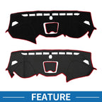 Dashboard Cover Mat for Hyundai Santa Fe Sport (2013–2018) Black Red