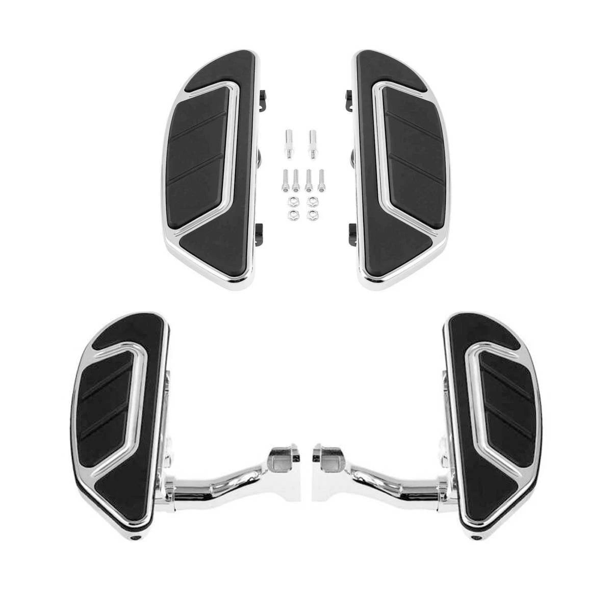 Driver Passenger Floorboard & Highway Footpegs for Harley Touring Glide (1993–2025)