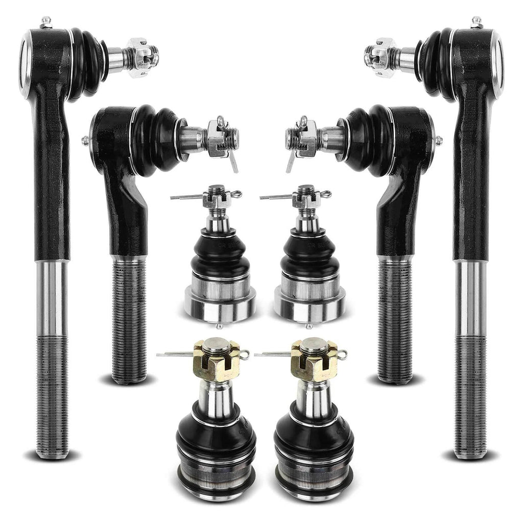 Set of 6 Inner & Outer Ball Joint Tie Rod Ends for Dodge Ram 2500 3500 (1994–2023)