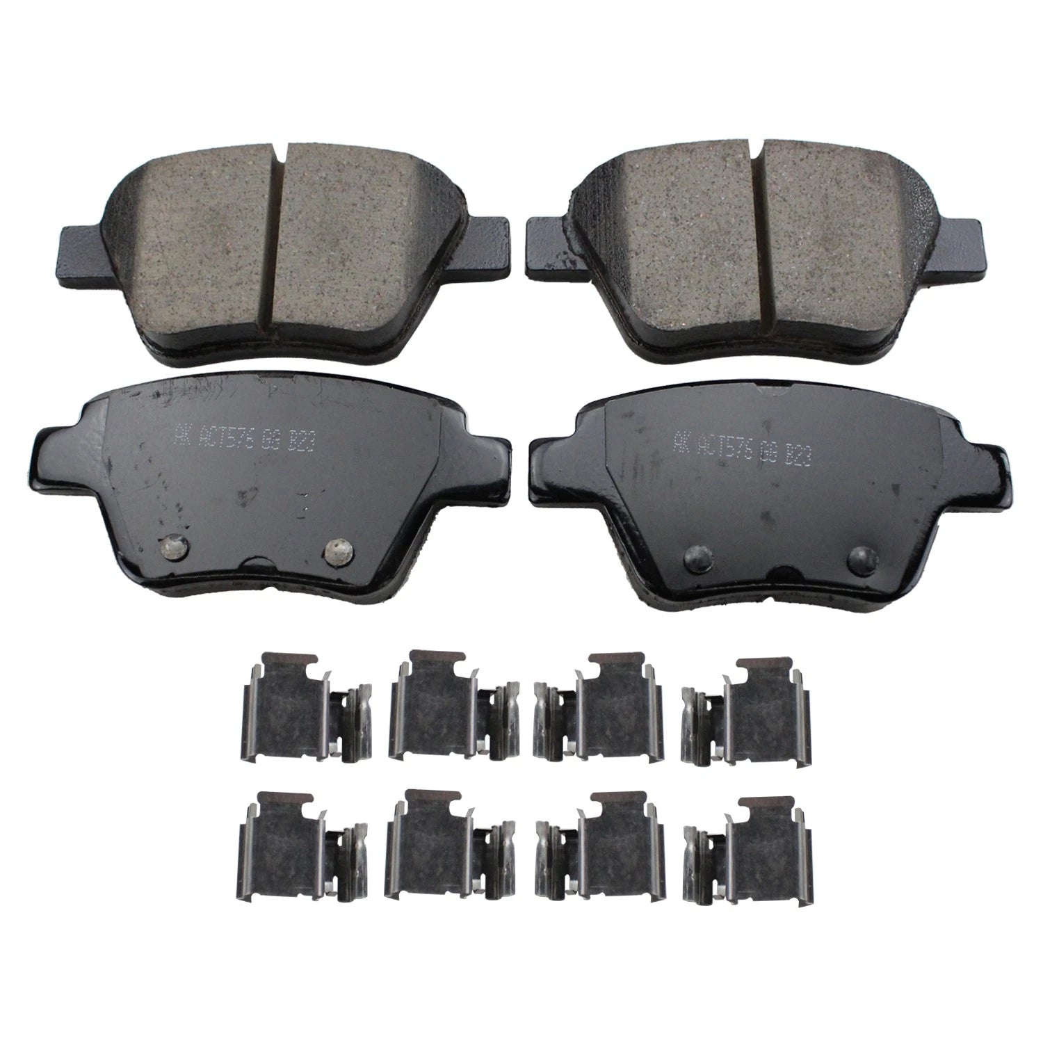Set of 2 DuraGo Rear Rotors & Akebono EURO Ceramic Pads for Golf GTI, Jetta