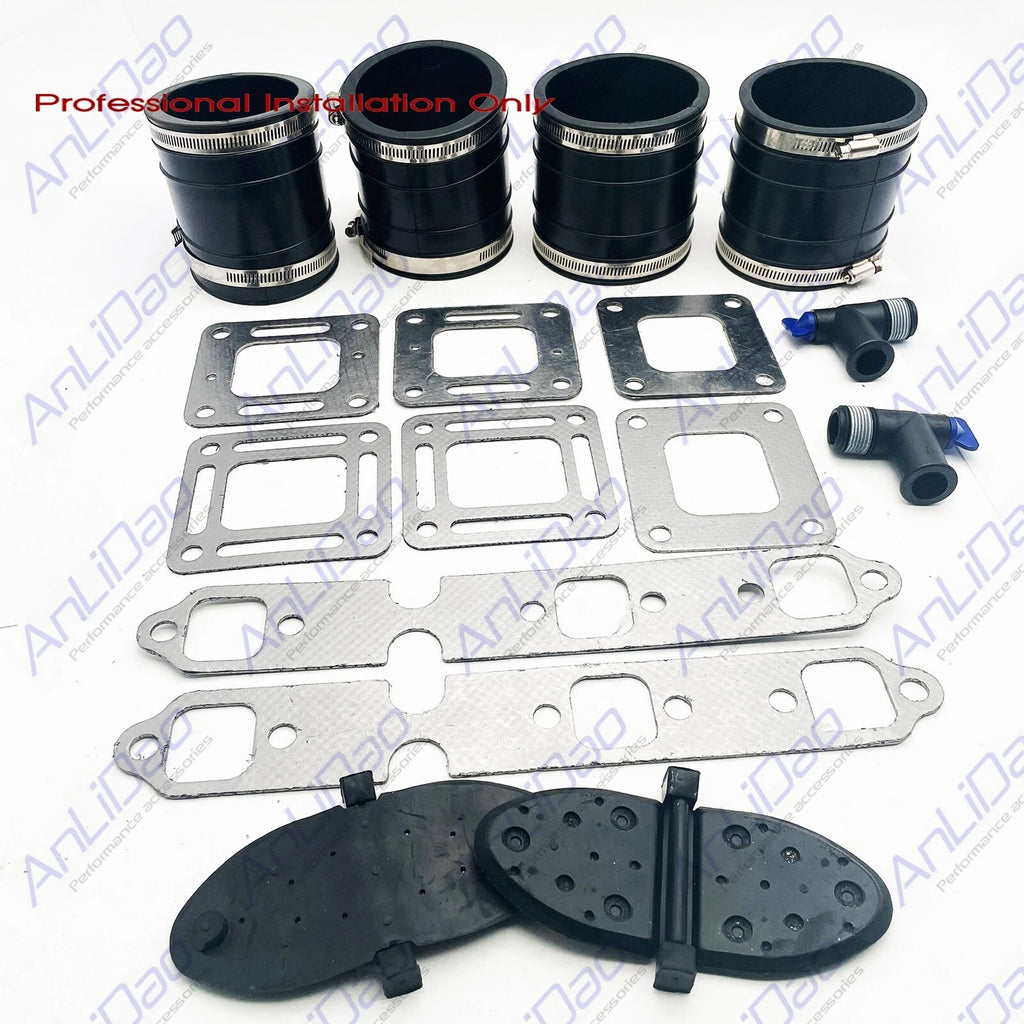 Wet Joint Exhaust Bellows Kit for MerCruiser V6 175-205 (4") (32-44348001, 27-41813)