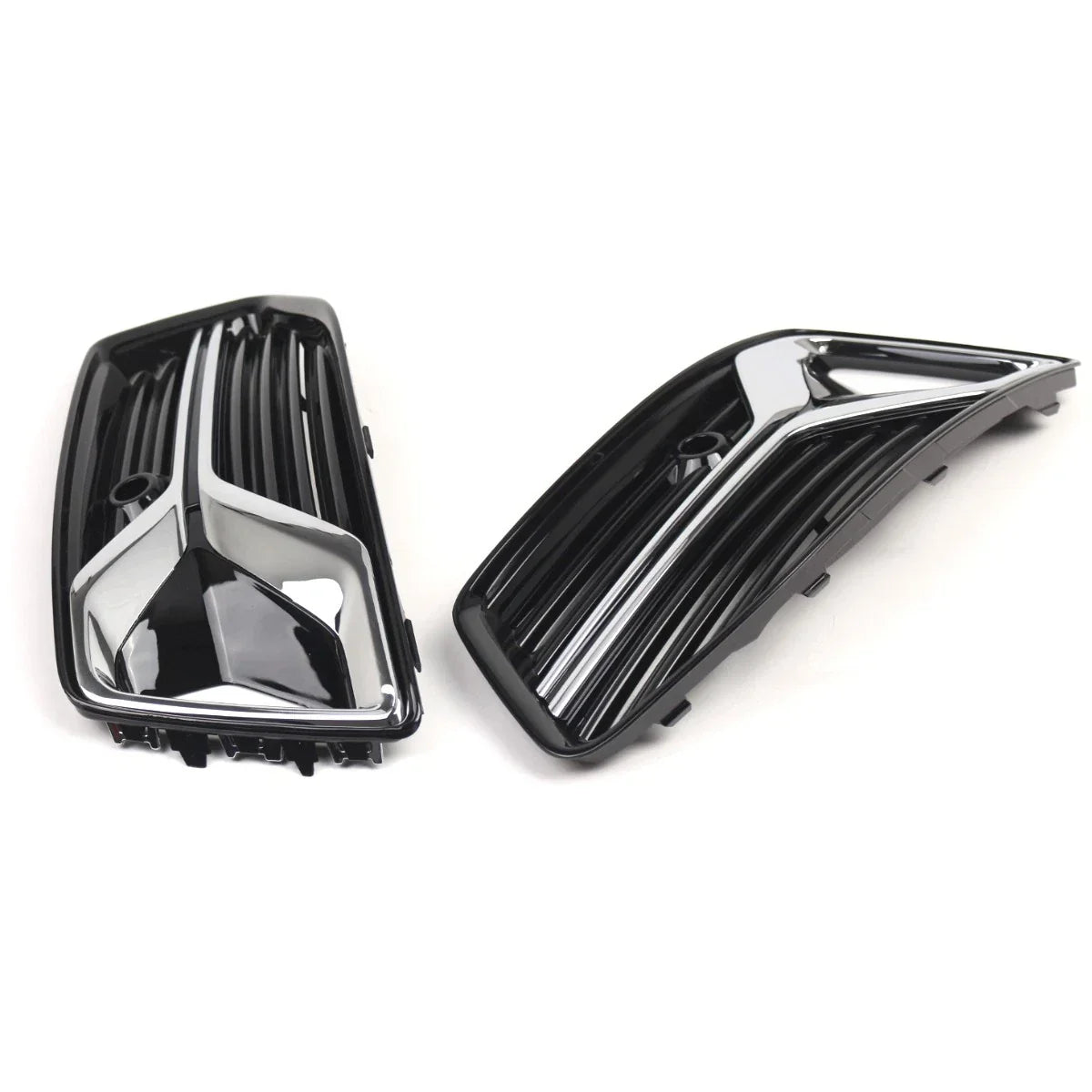 Front Bumper Fog Light Grill Covers for Audi A6 C8 (2019–2023)