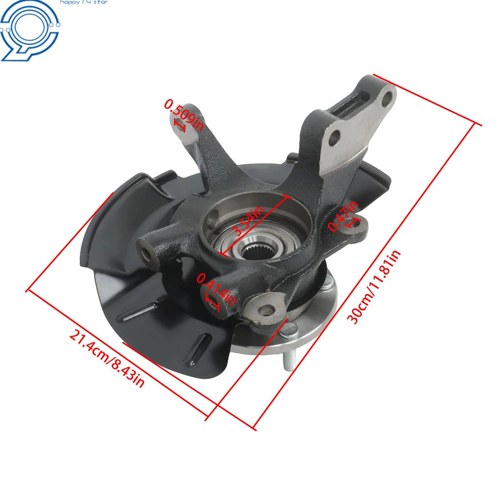 Front Left Steering Knuckle Assembly for Hyundai Tucson Kia Sportage (2005–2009)