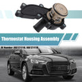 Thermostat Housing Assembly for Audi A4 Quattro (2002–2008) 06E121111G Metal Black