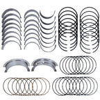 Main Rod Bearings + Piston Rings Kit for Chevy GM LS V8 4.8L 5.3L (1999–2013)
