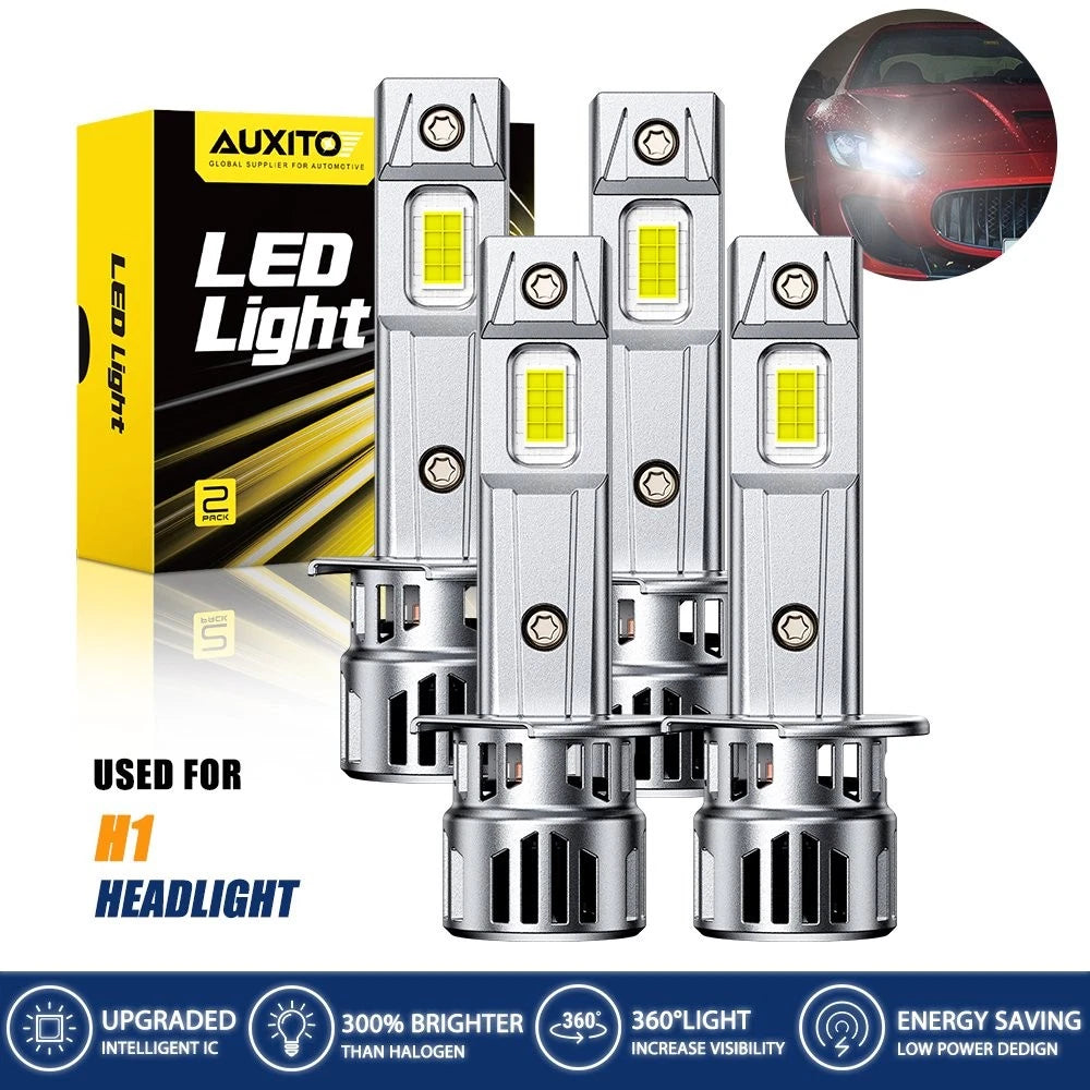 4X H1 LED Headlight Bulbs Conversion Kit for