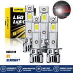 4X H1 LED Headlight Bulbs Conversion Kit for