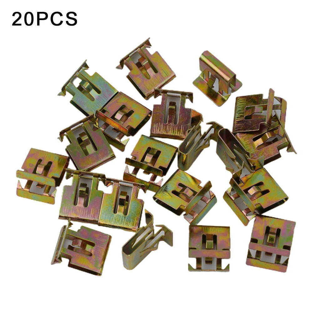 Set of 20 Bronze Tone Dashboard Trim Retainer Clips for Car Interior