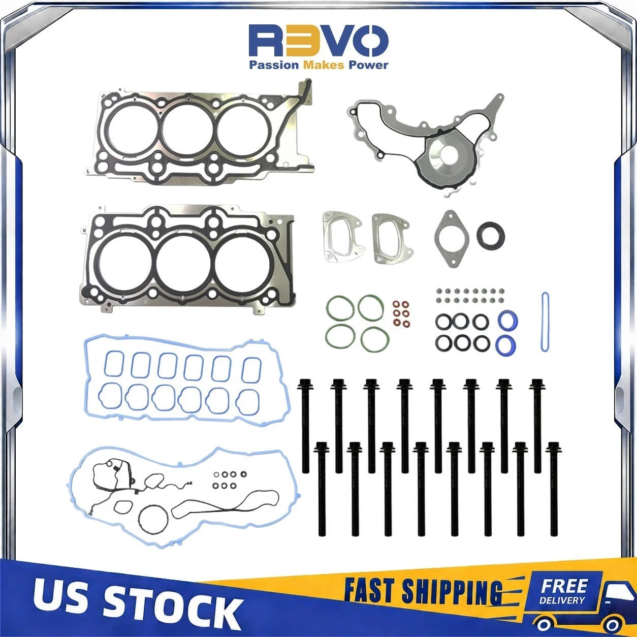 Head Gasket & Bolts Set for Chrysler 300 Dodge Charger Jeep Wrangler (2011–2020)