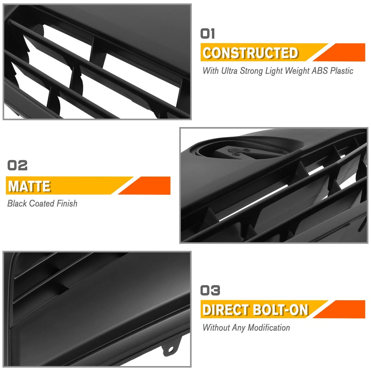 Front Upper Shell Grille Assembly for Acura TSX (2011–2014)