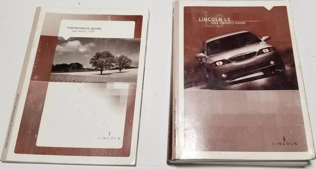 Owner's Guide Manual for Lincoln LS (2004) with Inserts