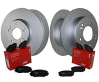 Front Rear Brake Kit Rotors TRW Pro Low-Met Pads for Veloster (2012–2017)