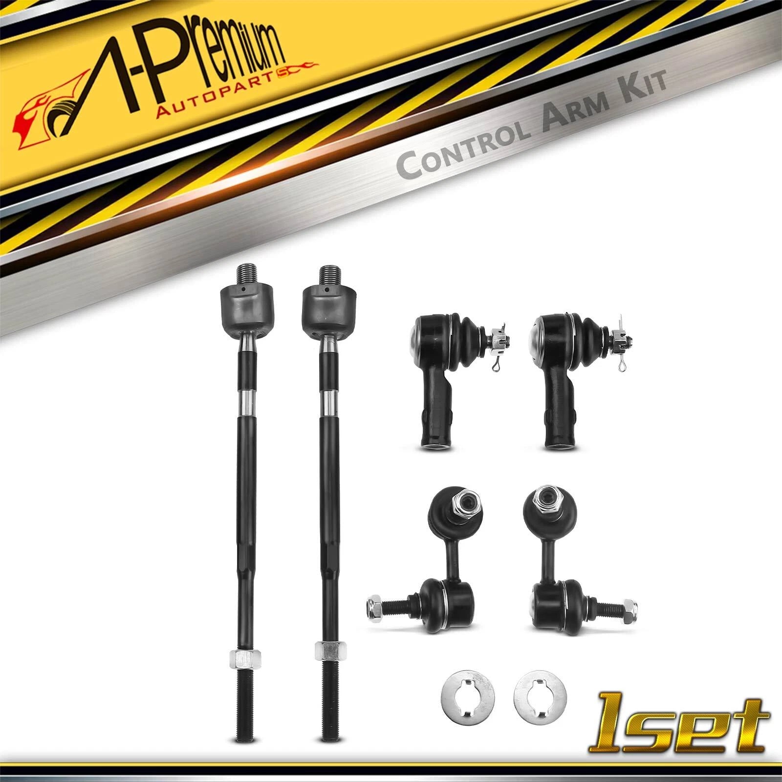 6X Front Sway Bar Link & Tie Rod End for Mitsubishi Lancer (2003–2006)