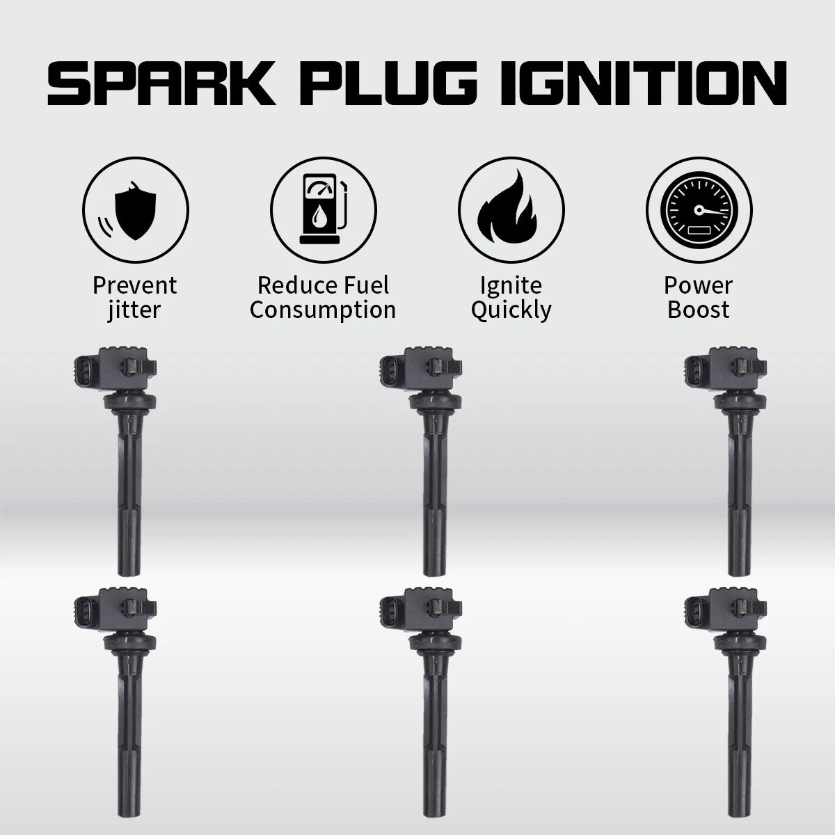 6X Ignition Coils for Acura Honda Isuzu Amigo 3.2L 3.5L V6 (1998–2001) UF245