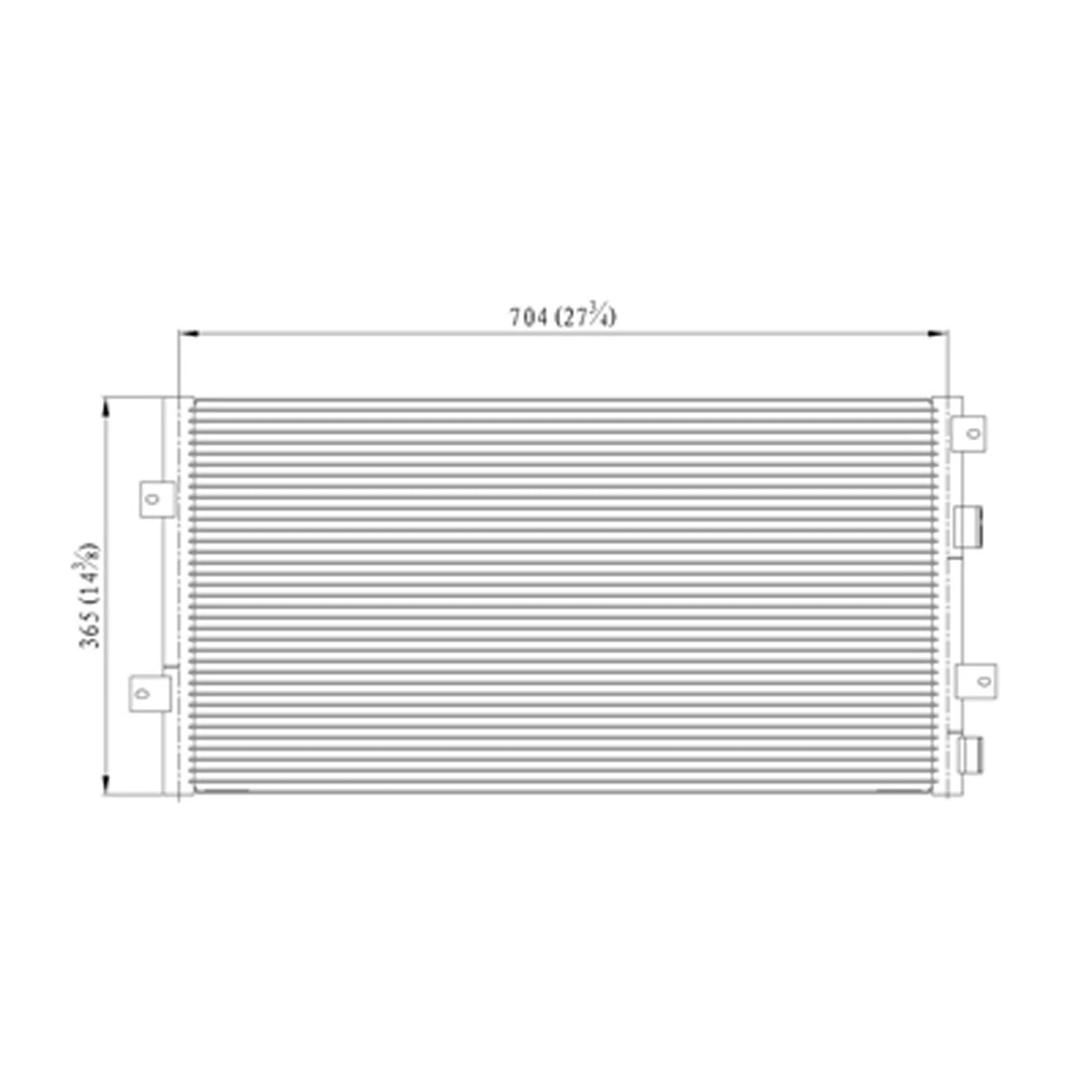 Replacement A/C Condenser CND40142 For 1999-2004 Chrysler 300M