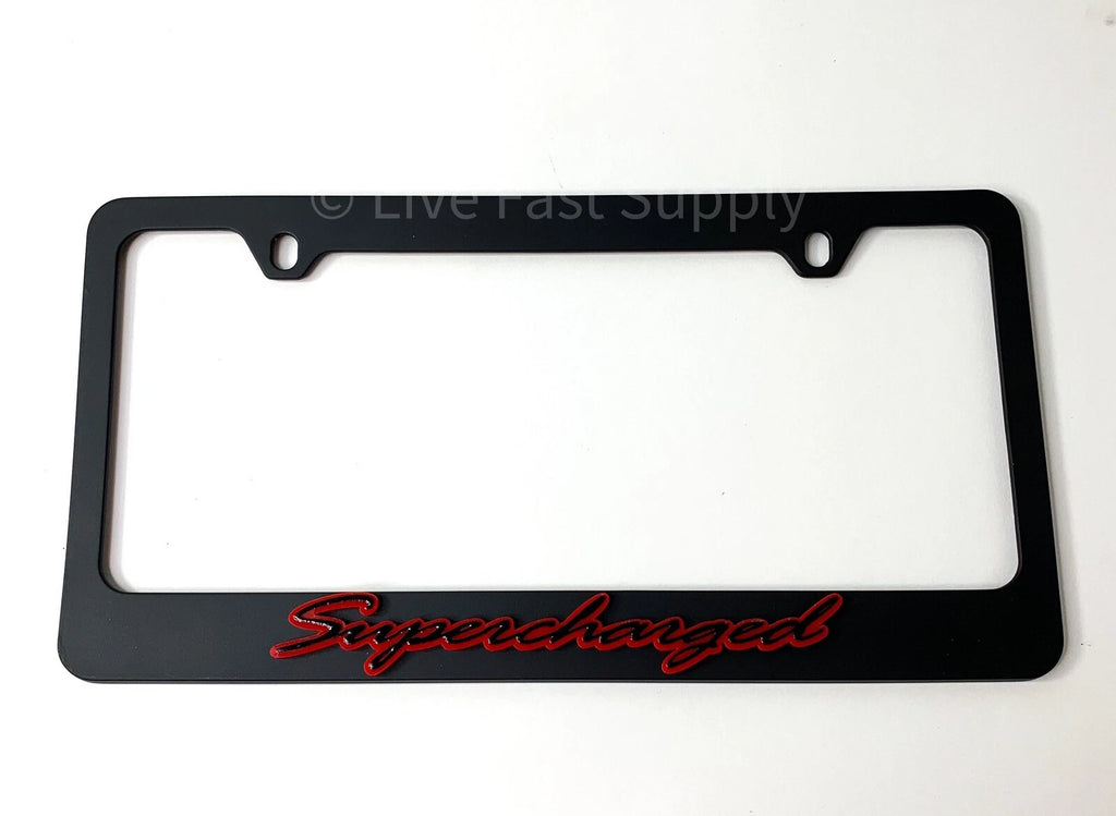 Matte Black License Plate Frame Premium for Toyota Tacoma (2005–2023)