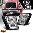 LED Halo Projector Fog Lights for Volvo VN VNL 300 400 430 740 760 (2003–2017)