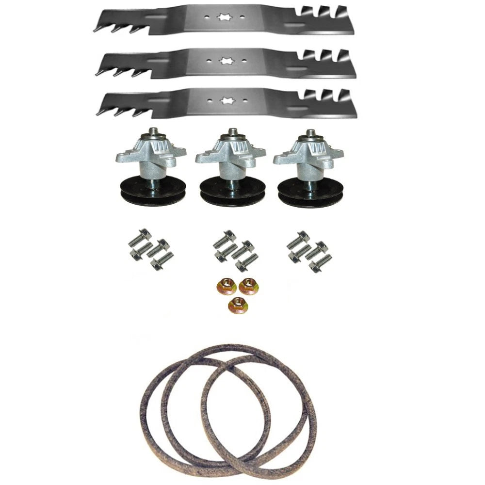 Rebuild Kit for Craftsman 54" Deck Blades Spindles Belt (247.2506.10)