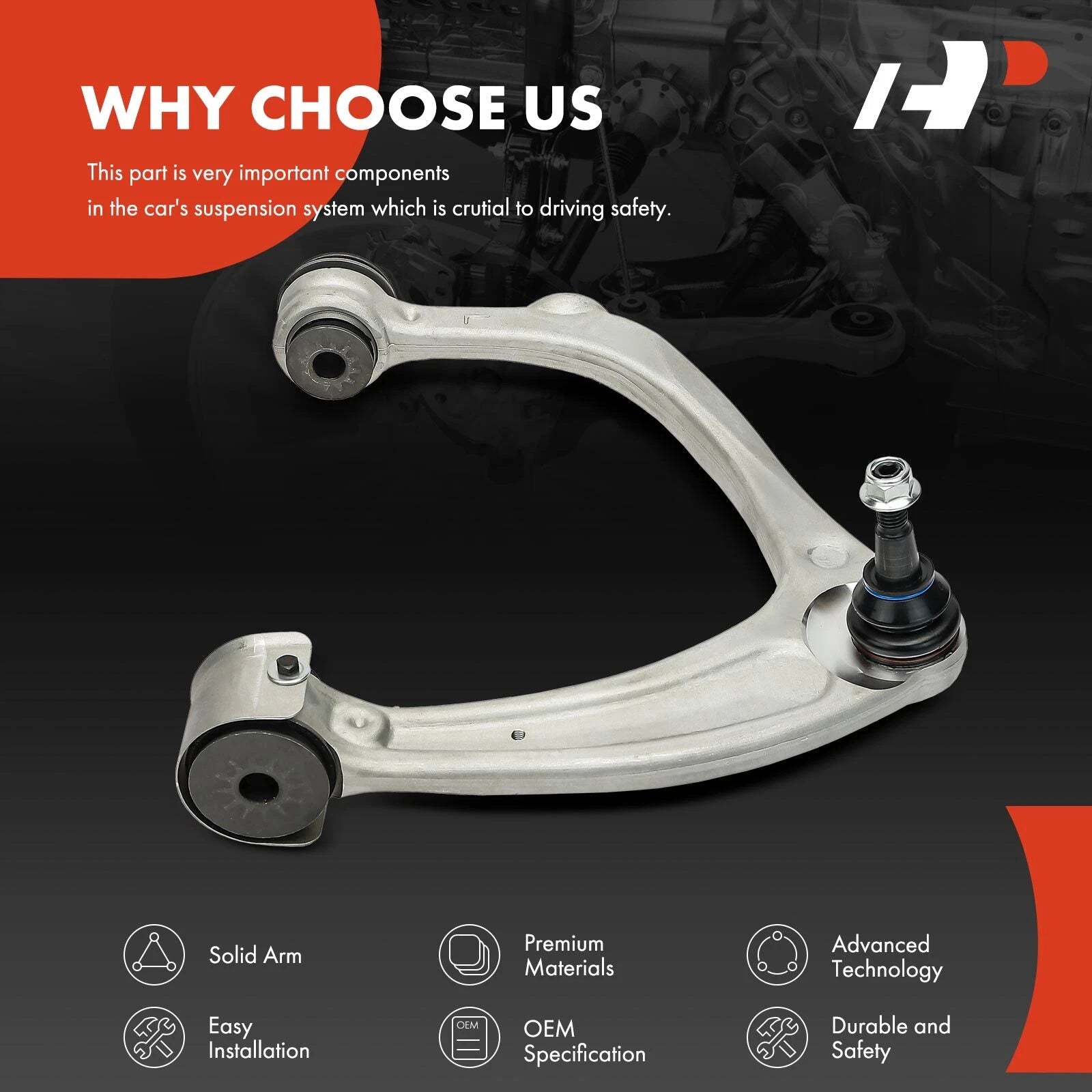 Front Left Upper Control Arm with Ball Joint for Chevy GMC